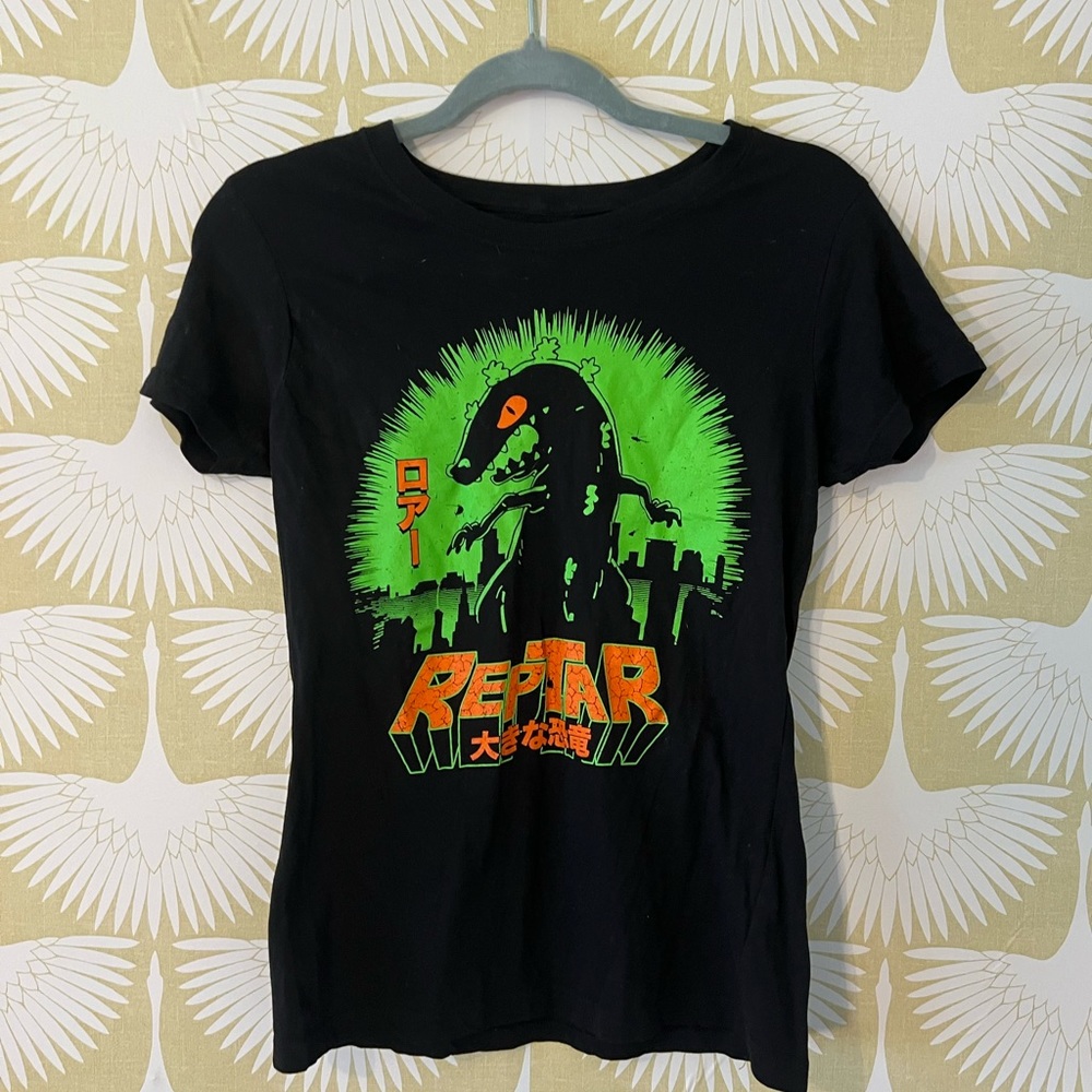 Woman’s Black Reptar Short Sleeve T-Shirt
